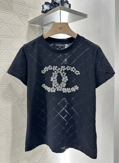 C*♥2025 new product Beaded short sleeves