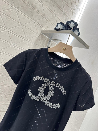 C*♥2025 new product Beaded short sleeves