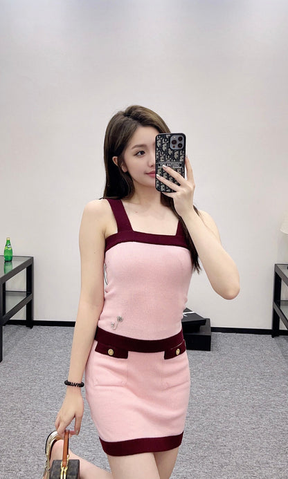 C*♥New product Suspender skirt set