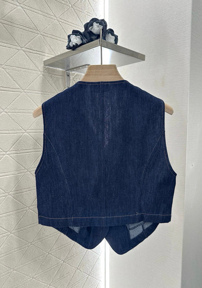 Mi*mi*♥New product Denim vest set