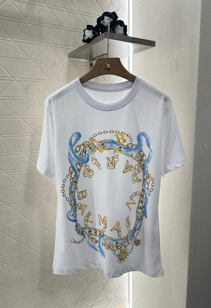 B*♥New arrival Chain short sleeves