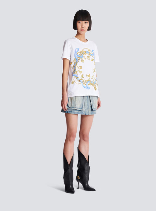 B*♥New arrival Chain short sleeves