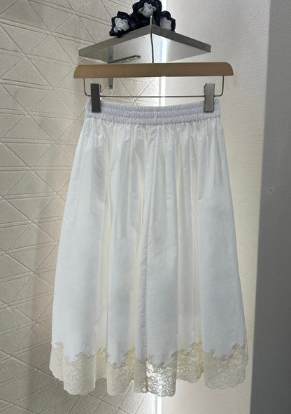 M  New Arrival Lace Trim Skirt