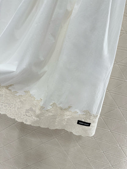 M  New Arrival Lace Trim Skirt