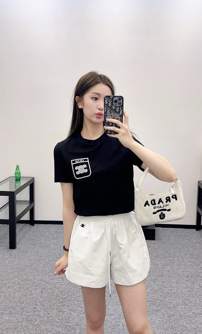 C New arrival Embroidered shorts