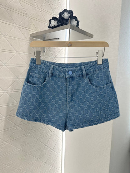 G*♥New Arrival Denim vest and shorts set