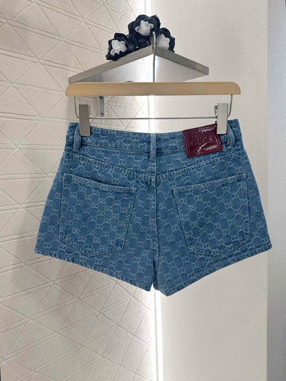 G*♥New Arrival Denim vest and shorts set