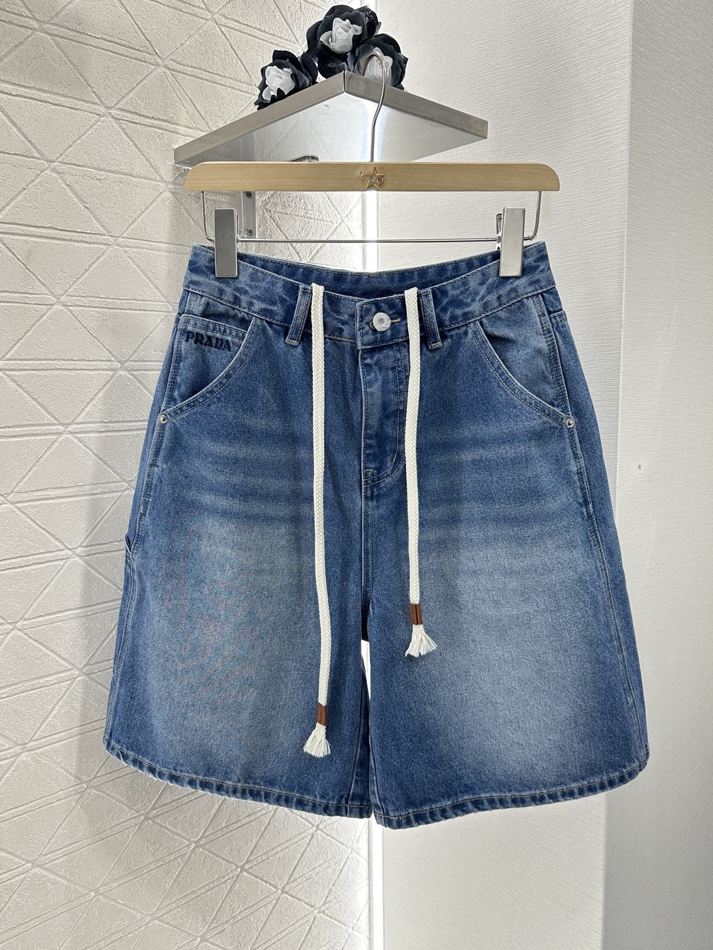 P 2025 new products Denim shorts