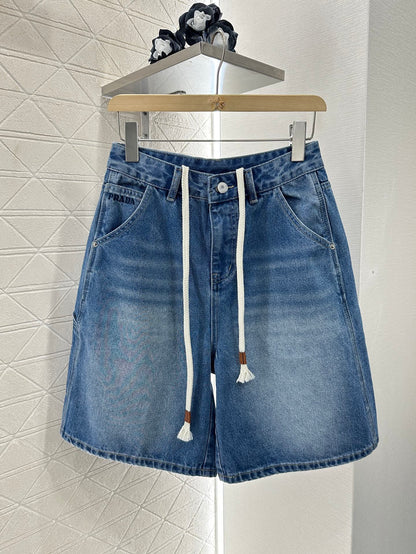 P 2025 new products Denim shorts