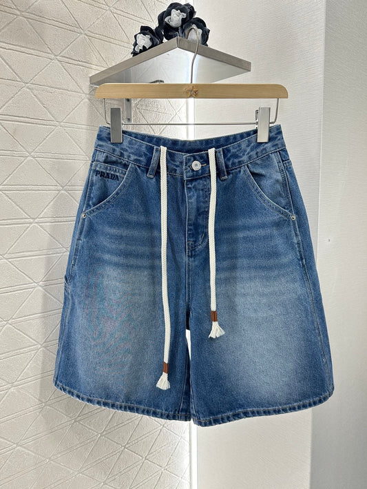 P 2025 new products Denim shorts