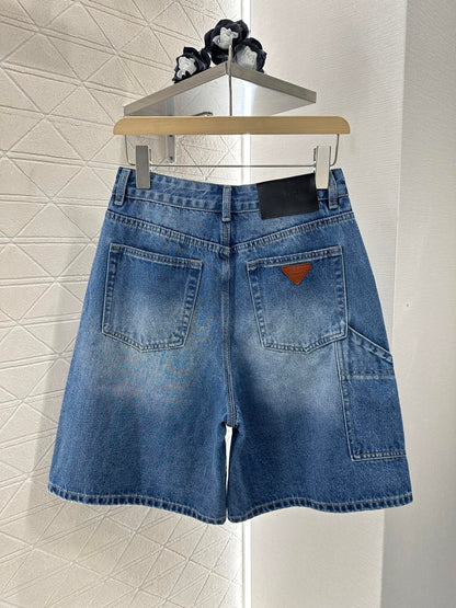 P 2025 new products Denim shorts