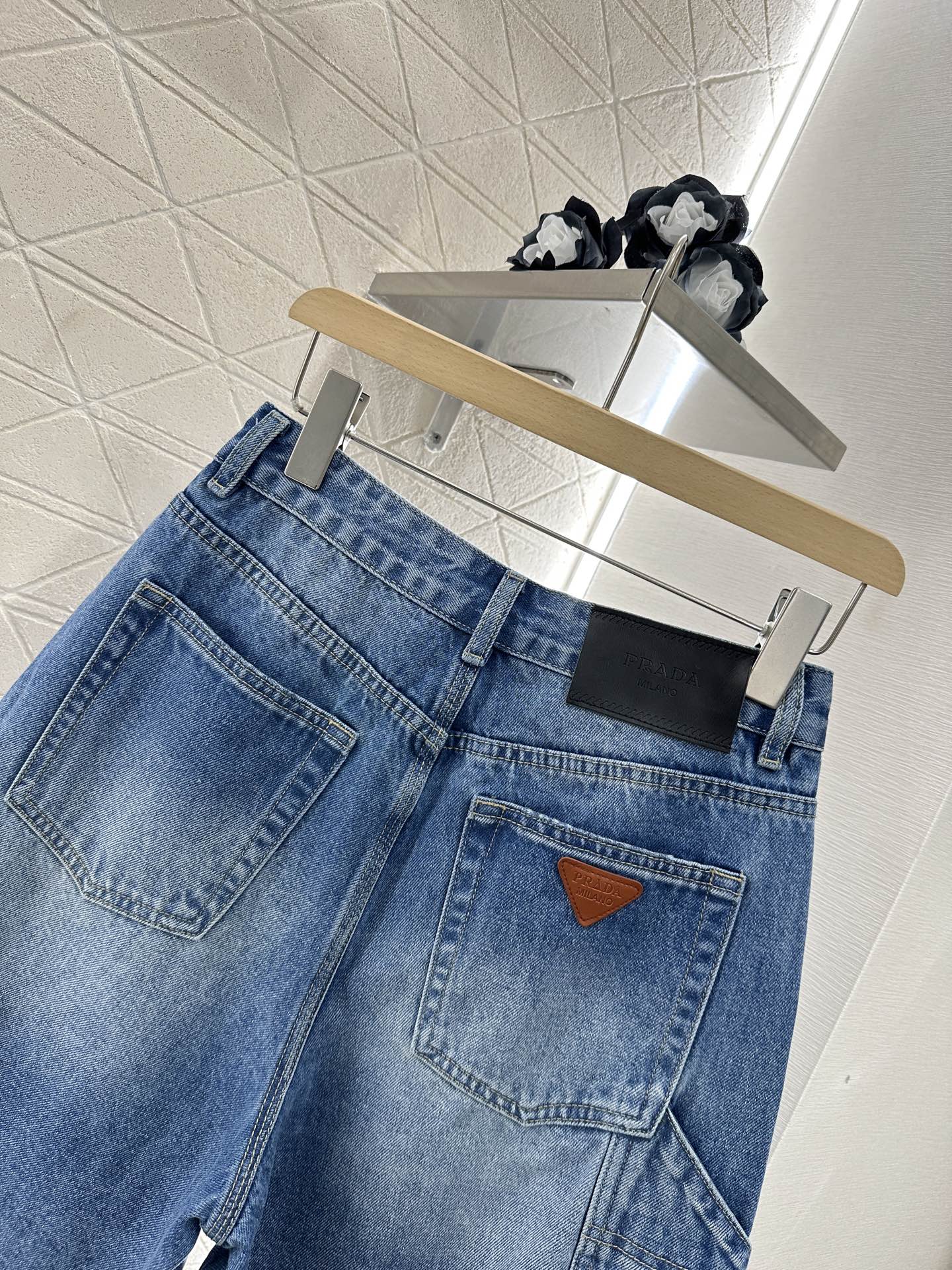 P 2025 new products Denim shorts