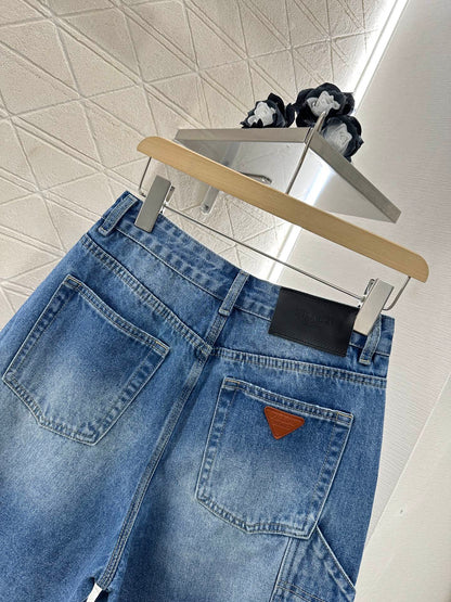 P 2025 new products Denim shorts