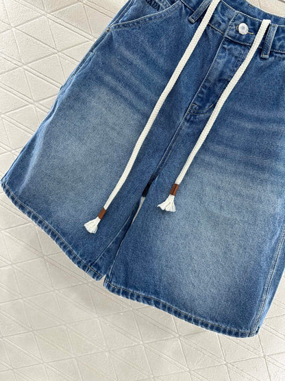 P 2025 new products Denim shorts