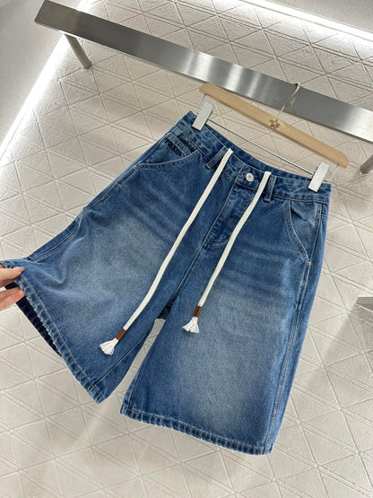 P 2025 new products Denim shorts