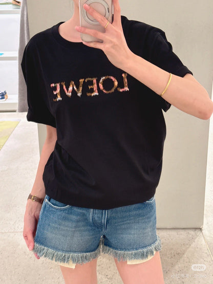 L*♥2025 new product Round neck embroidery