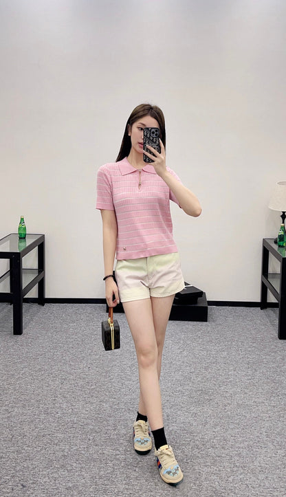 C*♥2025 new products Knitted short sleeves