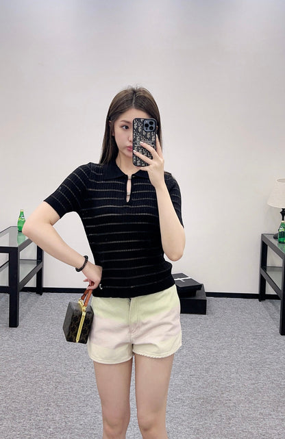 C*♥2025 new products Knitted short sleeves