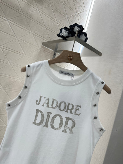 D*♥2025 new product Riveted cotton vest