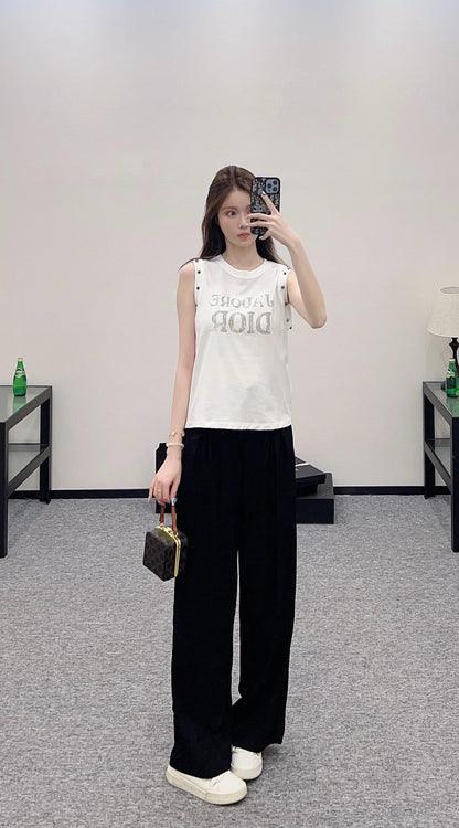 D*♥2025 new product Riveted cotton vest