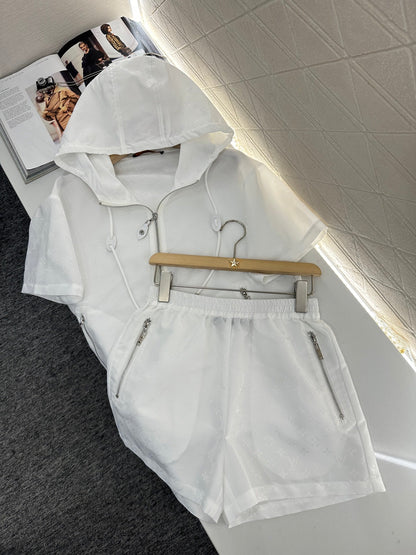 L 2025 new products Jacket and shorts set