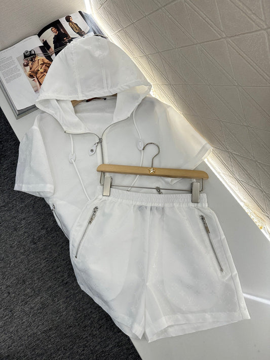 L 2025 new products Jacket and shorts set