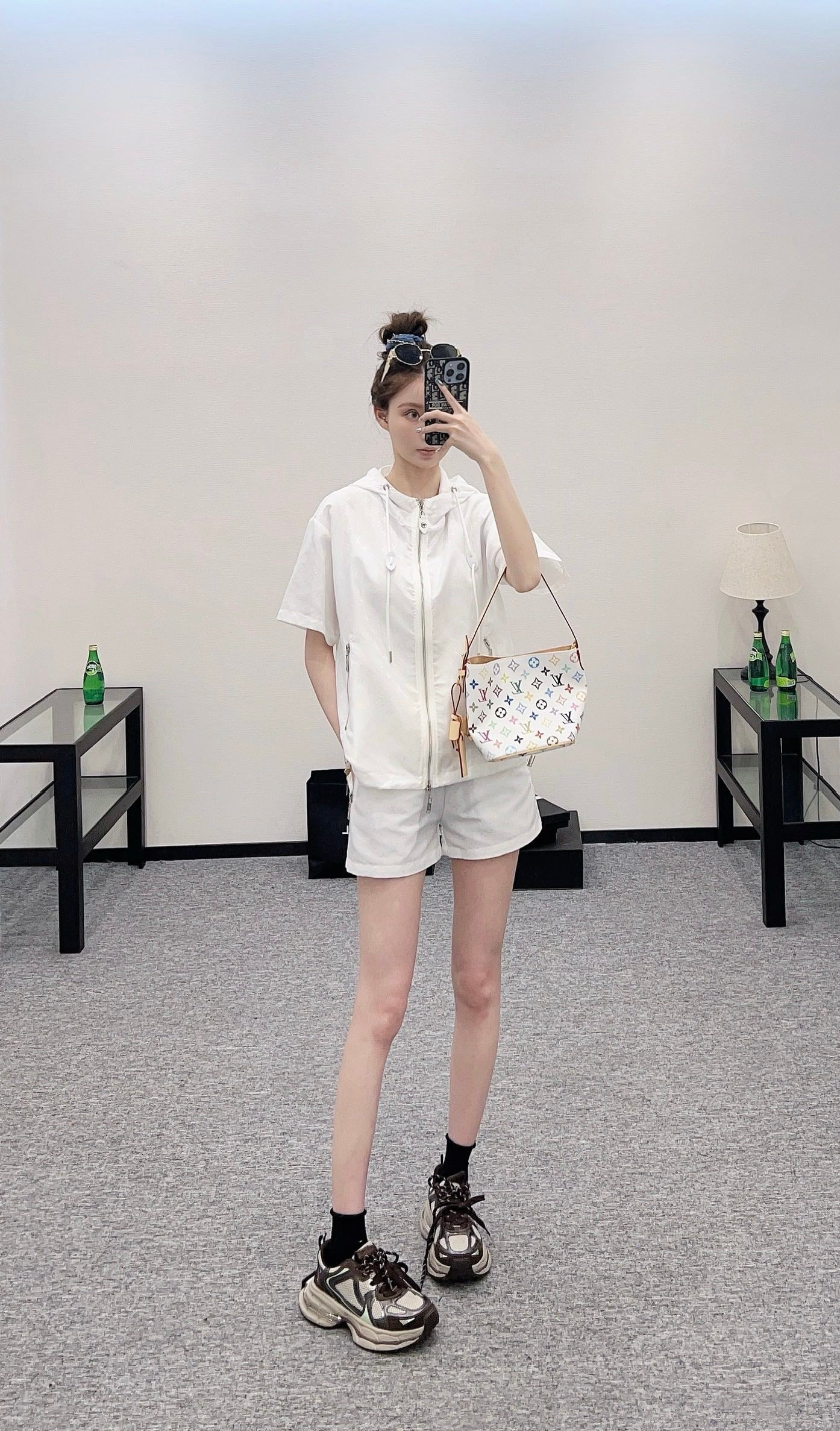 L 2025 new products Jacket and shorts set