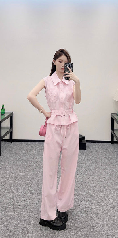 L*♥2025 new products Vest and trousers set