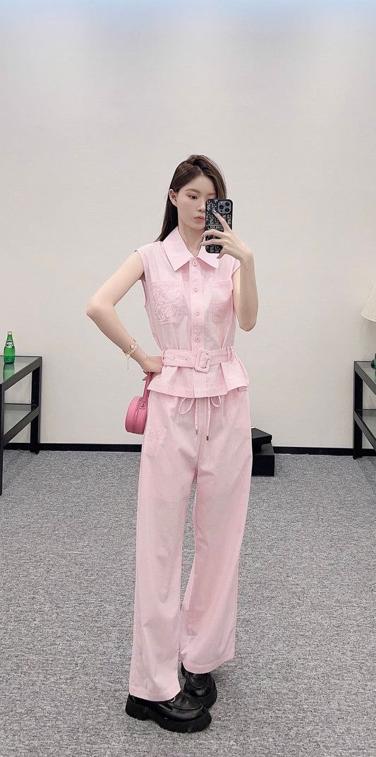 L*♥2025 new products Vest and trousers set