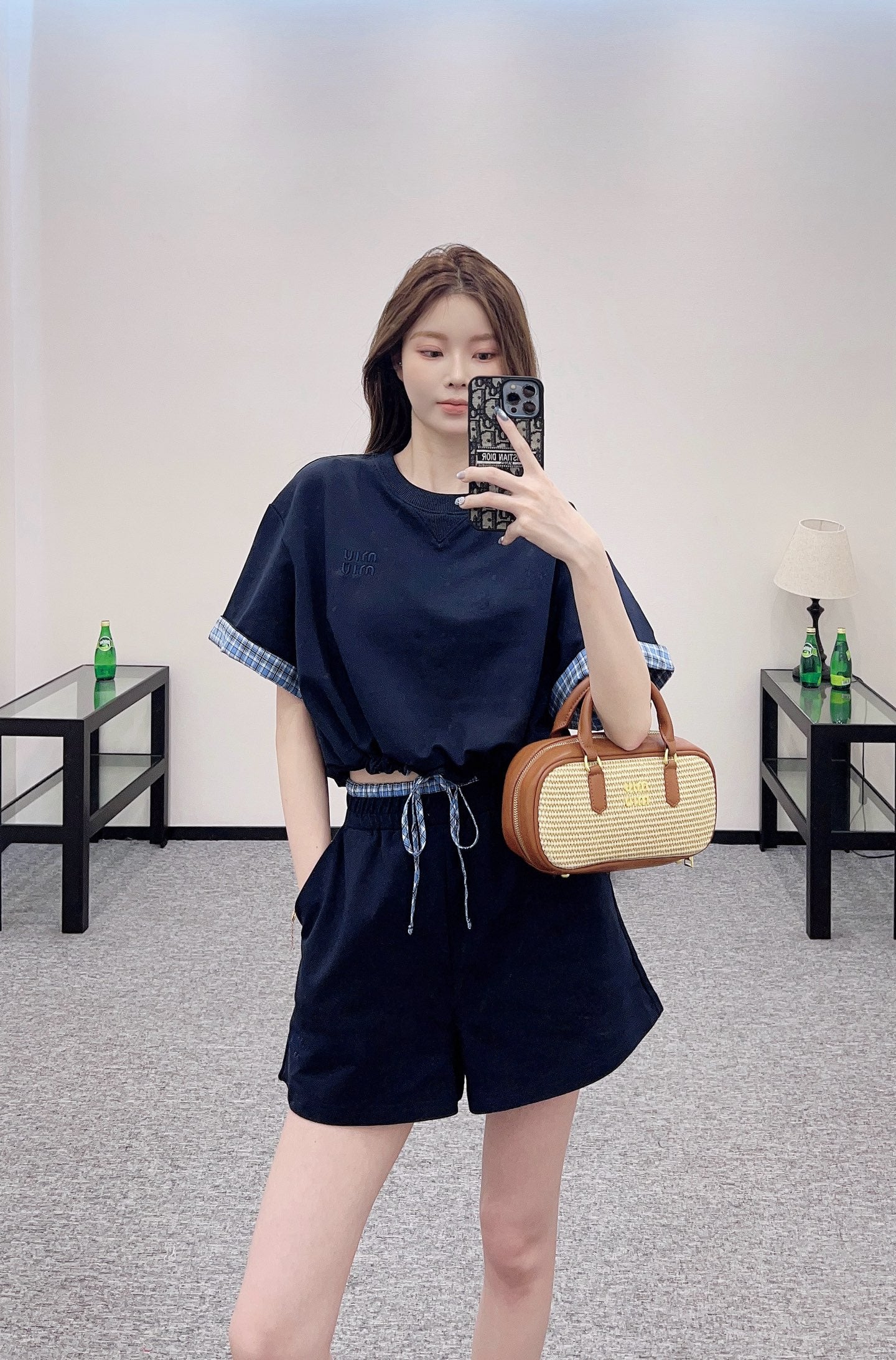 Mi*mi*♥2025 new products Short-sleeved shorts suit