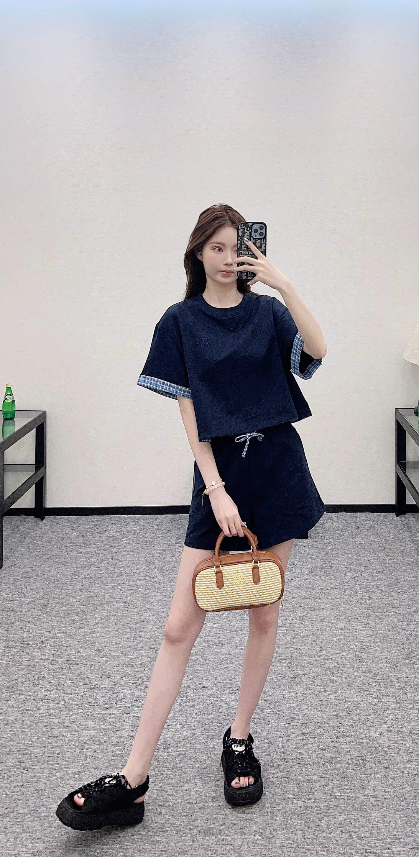 Mi*mi*♥2025 new products Short-sleeved shorts suit