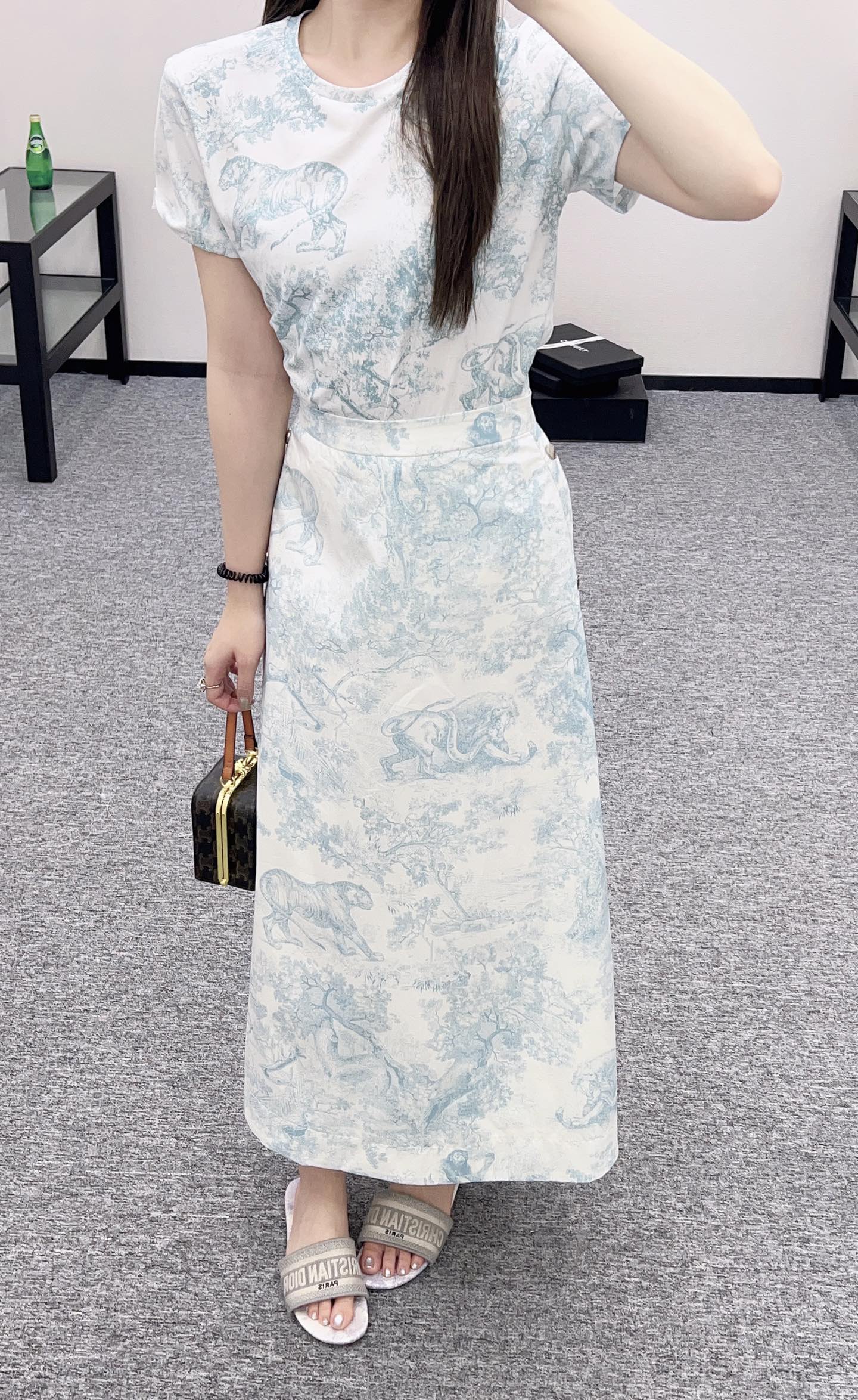 D*♥2025 new product Short-sleeved skirt suit