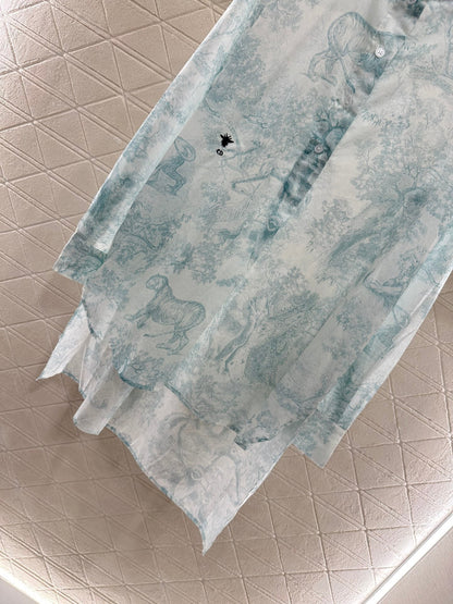 D*♥2025 new product Printed shirt and skirt set