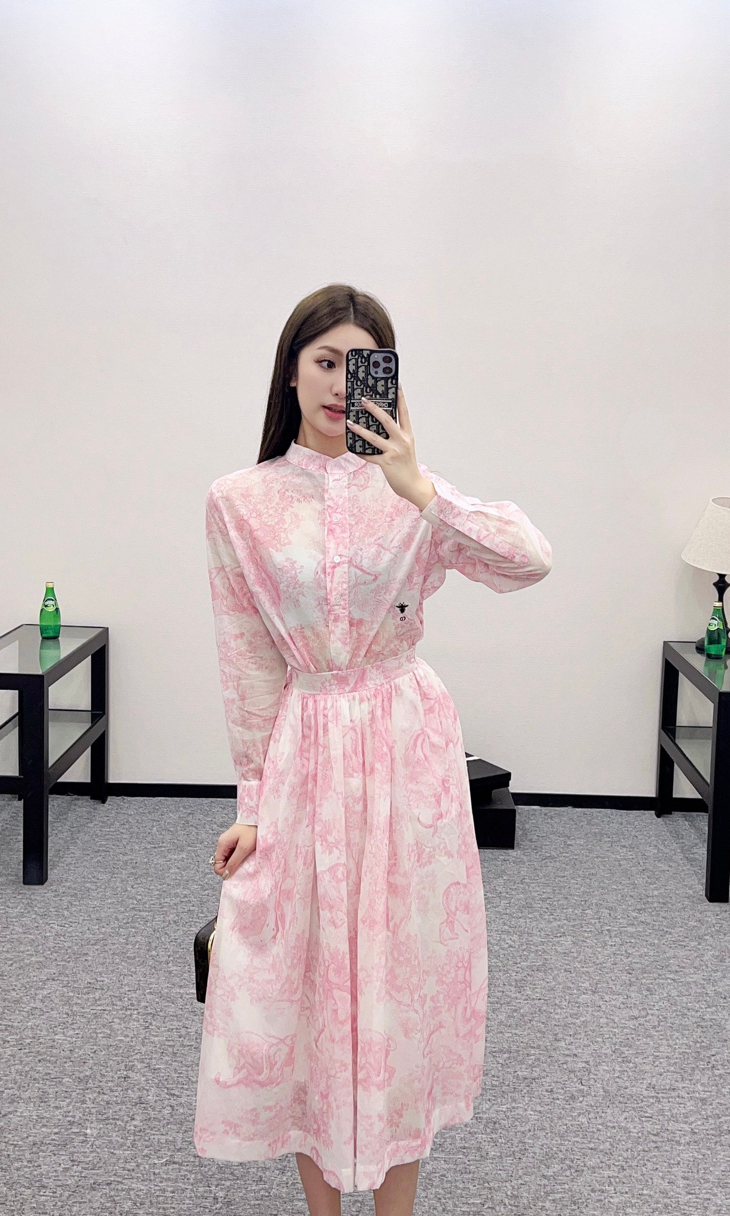 D*♥2025 new product Printed shirt and skirt set