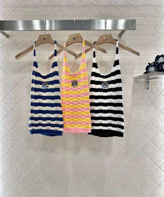 L*♥2025 new product Halter knitted vest