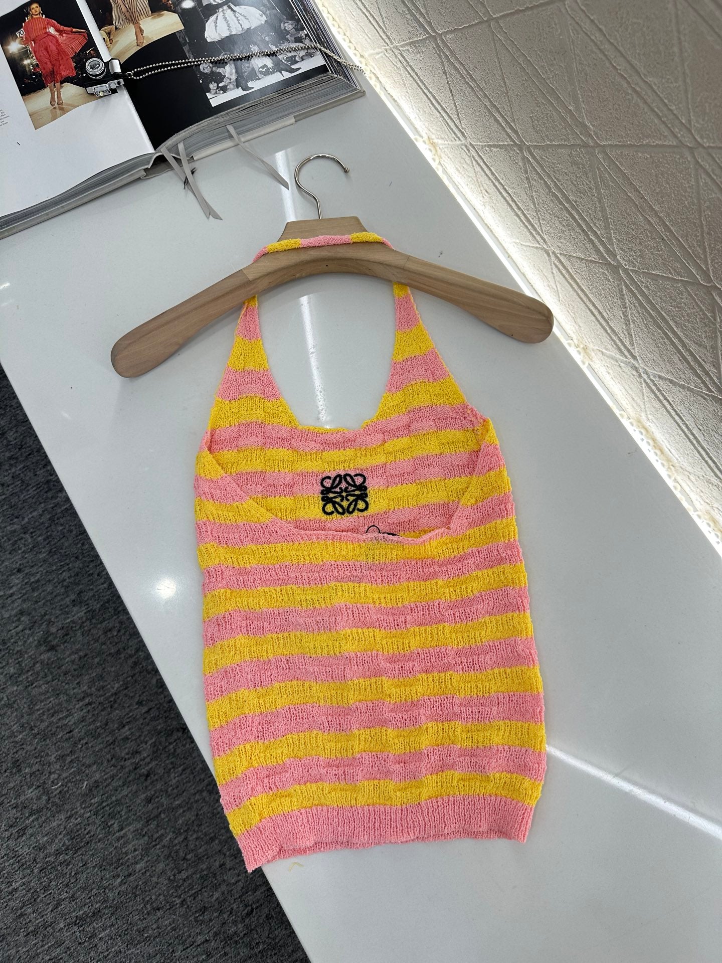 L*♥2025 new product Halter knitted vest