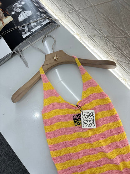 L*♥2025 new product Halter knitted vest