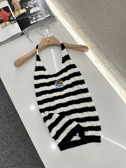 L*♥2025 new product Halter knitted vest