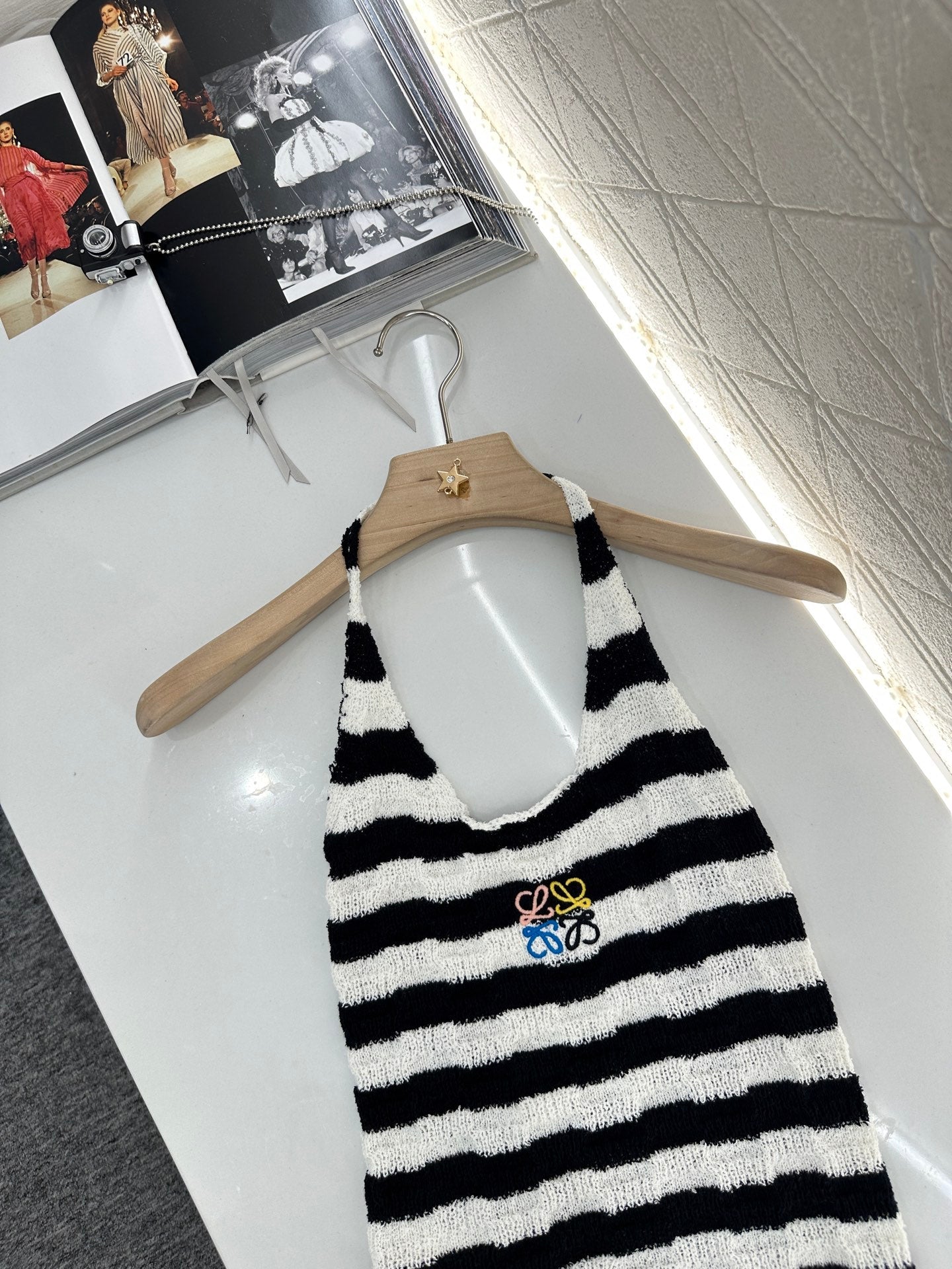 L*♥2025 new product Halter knitted vest