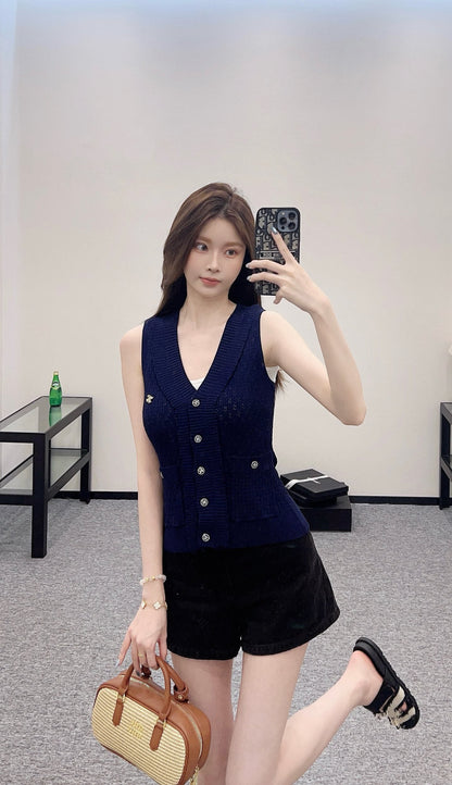 C*♥2025 new products Knitted vest