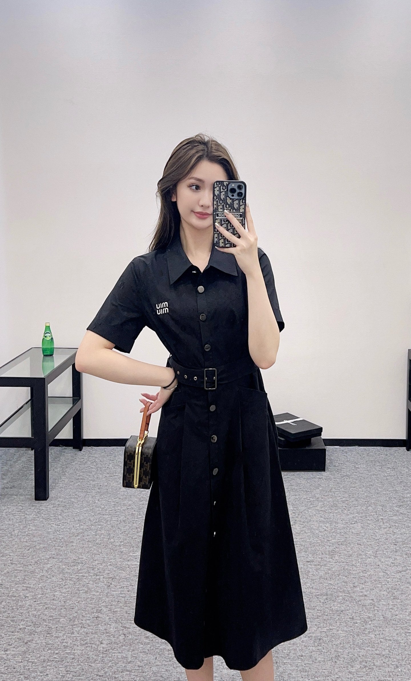 M 2025 new products Belt shirt dress