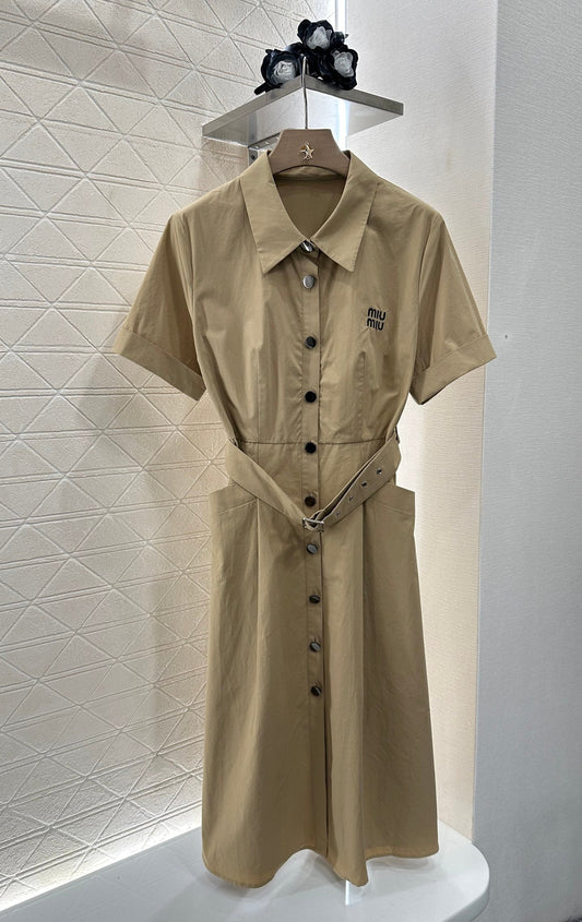 M 25 new products Belt shirt dress
