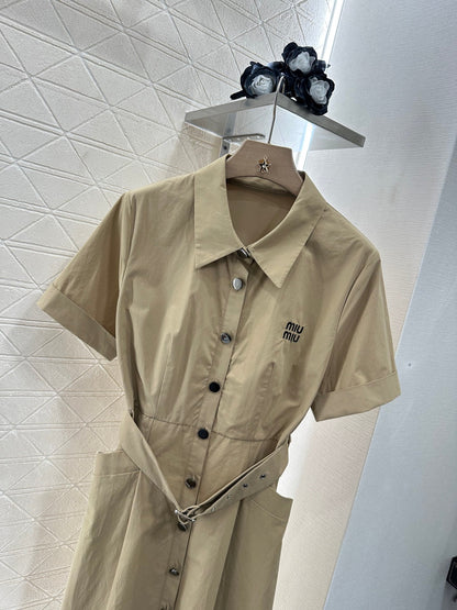M 25 new products Belt shirt dress