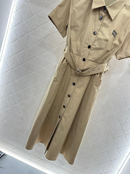M 25 new products Belt shirt dress