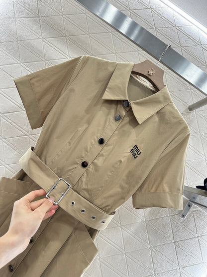 M 25 new products Belt shirt dress
