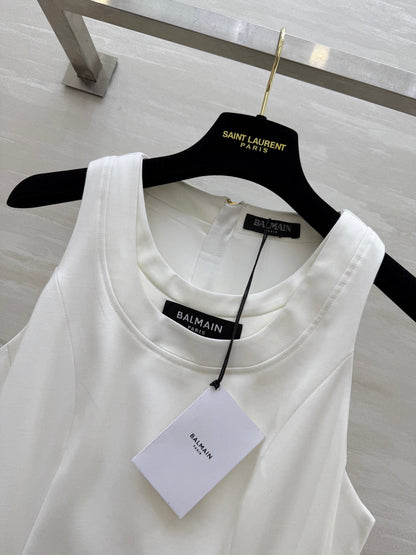 B*♥2025 New Arrivals Sleeveless Dress with Logo
