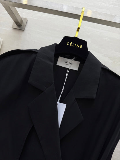 Ce*♥2025 New Style Trench Coat Style Waist Dress