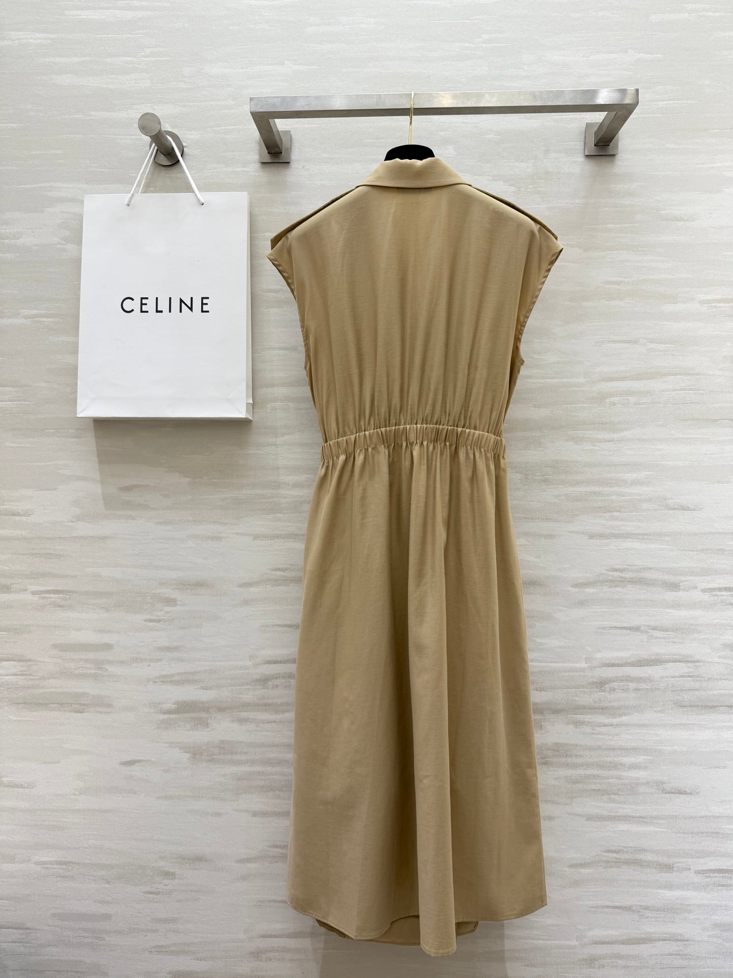 Ce*♥2025 New Style Trench Coat Style Waist Dress