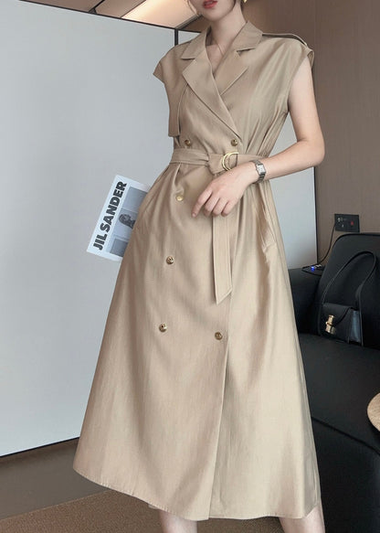 Ce*♥2025 New Style Trench Coat Style Waist Dress