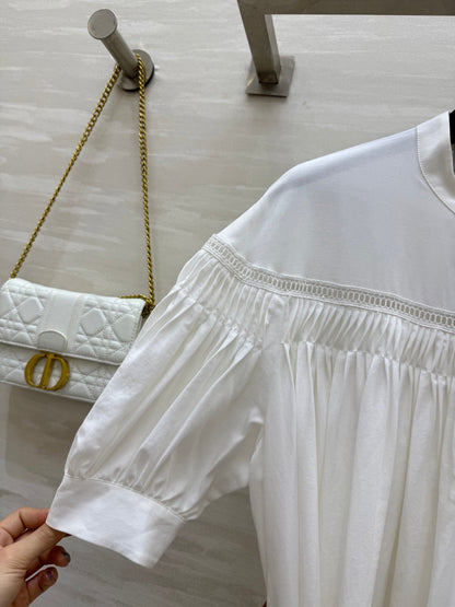 L*♡²⁵ New Embroidered Cotton and Linen Dress